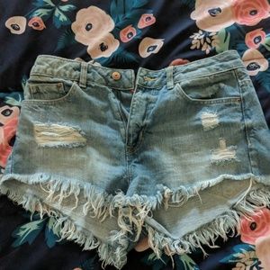 High waisted shorts